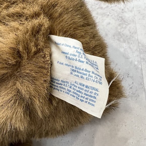 Build A Bear Workshop Bearemy Plush Brown Teddy Bear BABW Mascot Eyebrows 16"‎ - Picture 6 of 8